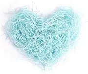 Lyaor 200 g Raffia Shredded Paper Gift Tissue Paper Filling Material Gift Filling Paper Chips Gift Box Decorations for DIY Party Hamper Filling and Gift Packaging - Light Blue