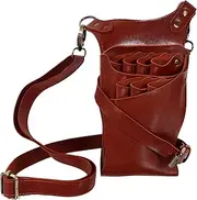 MOTHNUR Leather Hairdressing Scissors Bag Barber Kit Hair Cutting Scissors Pouch