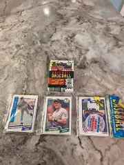 1990 Fleer Cello pack and Rack pack both with Jose Canseco on Front