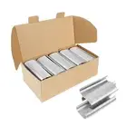 KIMSING - 11 Gauge 304 Stainless Steel Hog Ring Staples, 1-3/4" (45mm) Crown,...