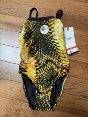 Speedo Training Racing Flyback Swim suit Youth Girl's 8/24 NEW with Tags $66
