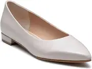 [REGAL] F37R Women's Flat Pointed Toe Flat Shoes, Ivory, 23.5 cm