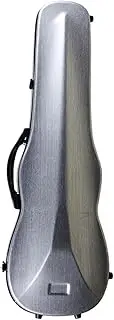 Ｓｉｍｈｏａ Violin Case Violin Bag Practical Wear Resistant Lightweight Violin Storage Hard Box Carbon Fiber Violin Box for Beginner, silvery