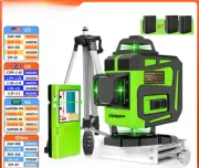 Green Laser Level Horizontal Vertical Cross-Line Self-Leveling Remote Control