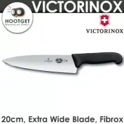 Victorinox 20cm Extra Wide Cooks & Chefs Carving Knife Fibrox Handle Black