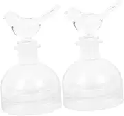 Luxshiny 2Pcs Storage Bottles Elegant Fragrance Containers for Home Decor Photography Props and Giving Reusable and Safe Design