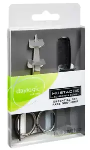 Daylogic Beard Mustache Scissors & Comb Trimming Kit Facial Hair Face Grooming