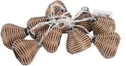Sluffs Rattan Ball String Lights,10Pcs Rattan Lamps String Lights LED Rattan Balls Fairy Lights for Bedroom,Curtain,Patio,Lawn,Landscape,Fairy Garden,Wedding,Holiday,Christmas Tree,Party