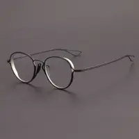 在飛比找蝦皮商城精選優惠-純鈦眼鏡框女款時尚DTX100復古橢圓形大框防藍光可配鏡眼鏡