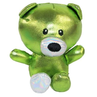 Tiny Teddies Bling Bling Lime Green Plush Stuffed Teddy 4" By Gund New Ages 1+
