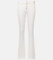 [7 For All Mankind] 7 For All Mankind Mid-rise bootcut jeans UK 12 white