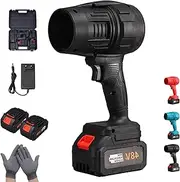 Seese Pro Blower, 2025 New Leaf Blower Cordless, 32000 RPM Ultra-Light & Ultra-Power Blowercordless Turbo Super Power Air Duster,for Car, Yard, Patio Cleaning, Camping (Black 2 Batteries)