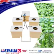 Deep Water Culture Hydroponic Grow System Kit 5 Plant Sites Bucket W/ Pump