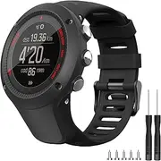 Suunto Ambit 3 Wristband, Silicone Sports Strap, Breathable Replacement Watch Strap for Men & Women, Bracelet for Suunto Ambit 3 Sport, Ambit 3 Run, Ambit 3 Peak, Ambit 2, Ambit 2S, Ambit 2R,