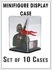 Minifigure Display Cases, Lot of 10 Cases for your Minifigures