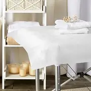 ALFORDSON Disposable Bed Sheet 50Pcs Massage Table Sheets, 1 Roll Breathable Non-Woven SPA Massage Table Cover, Water & Oil Proof Bed Cover for SPA Tattoo Beauty Salon (180cm x 80cm in White)