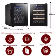 12 Bottles Mini Home Electronic Wine Cooler Fridge Cabinet Freezer Refrigerator