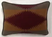 14"x20" Cashmere & Wool Pillow Sagebrush Pattern "Made with Pendleton® Fabric"