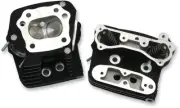 S&S 84-99 Harley EVO Performance Low Compression 76cc Cylinder Heads Black