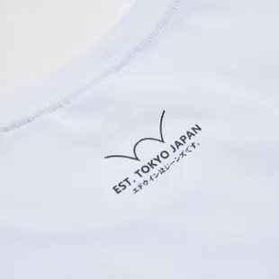 【EDWIN】女裝 迷彩BOX短袖T恤(白色)