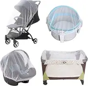 Stroller Mesh Cover - Stretchable Baby Stroller Net Stroller Net Cover - Elastic Baby Stroller Netting Stroller Gnat Netting for Strollers Baby Car Seat Crib