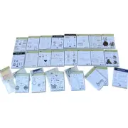 HUGE LOT 23 Stampin Up Stamp Sets Rubber Cling with Some Dies & Extras
