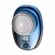 Portable Digital Razor Mini Washable Electric Shaver(Gradient Blue)
