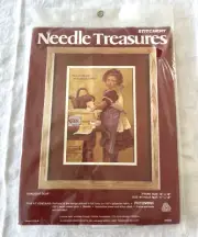 Needle Treasures Crewel Kit Sunlight Soap 00569 Canvas & Yarn Sealed Vintage