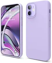 elago Liquid Silicone Case Designed for iPhone 12 Mini (5.4"), Premium Silicone, Full Body Protection : 3 Layer Shockproof Cover Case (Purple)
