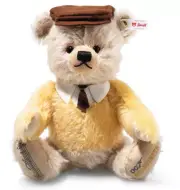 Steiff Villains, Auric Goldfinger Musical Teddy - Mohair, BEAR SHOP