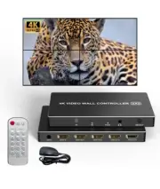 4k VIDEO TV WALL CONTROLLER 2*2 HDMI inputs HDMI Output processor with remote
