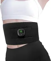 Portable Ab Stimulator | Muscle Massager Belt | 6 Modes Electric Muscle Massager Graphene Belt Pulse Portable Smart for Shoulder Low Back Buniq