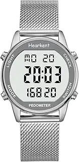 Hearkent Pedometer Watch for Women, Step Tracker with Calories Counter, Non Bluetooth Pedometer Watch, 30M Waterproof, LCD Large Number Display Wrist Watch for Walking and Daily Activity