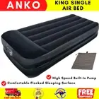 King Single Self-Inflating Pump Foam Mattress Camping Sleeping Mat Guest Air Bed