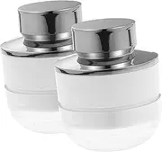 Beavorty 2pcs Makeup Powder Case Portable Powder Container for Travel Empty Powder Box Plastic Material Subpackage Design for Tidy Storage