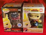 Funko Pop! My Hero Academia ALL MIGHT #248 (Chrome) & ALL MIGHT #608 (B&N) HTF