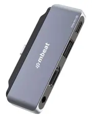 [Mbeat] Elite Mini 4-in-1 USB-C Mobile Hub/Connector HDMI/3.5mm