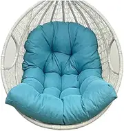Extra Thick Washable Egg Chair Cushion for Indoor and Outdoor Hanging Hammock Swing Chair Replacement Lake Blue