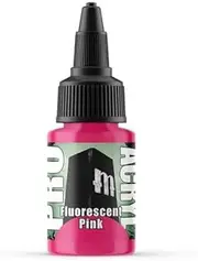 Monument Hobbies Pro Acryl Paint,Fluorescent Pink, 22 ml