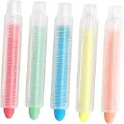 5pcs Boys and Girls Chalk Dustless Chalkboard Chalk for Toddlers (1-3) Non-toxic Watercolor Random Color