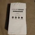 Color Sense 1 Fitted Sheet Only 100% Natural Cotton Crisp Percale Weave Cool