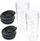16Oz Replacement Cups Ninja QB3001SS Compact Personal Blender, Single Serve 16