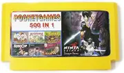 Royal Retro 500 In 1 Pocket Games In 1 Cartridge Big Yellow Game Card For 8 Bit Game Player