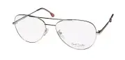 NEW PAUL SMITH ANGUS (V2) EYEGLASS FRAME MENS SHIELD 58-17-145 01 SILVER METAL &