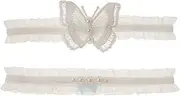 [ROMISBABA] Elastic Bridal Garters Wedding Lace Bridal Lace Women Lace Lady Lace White