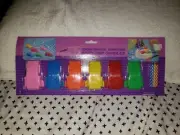 Spaceship Birthday Candle Holders Cake 6 Spaceships Multi Color Plastic