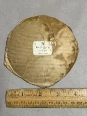 VINTAGE HR ROUND CONVEX 4 1/16" MANTLE CLOCK GLASS FACE NO. 70-704-01 JAPAN NOS