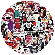 Vampire Stickers,50 PCS Vampire Vinyl Waterproof Decals for Water Bottles Computer Bicycle Skateboard Luggage Phone Pad Laptop Kids Teens Stickers Pack