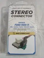 Scosche FDK106SD Stereo Connector ( Ford 1989-2011 ) Easy DIY New In Box