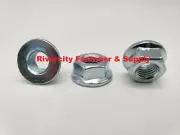 (25) M8-1.0 Flange Nut M8x1.0 / 8mm with a 13mm hex Grade 8.8 Nuts Fine Thread